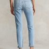 Blugi slim cu talie înaltă Ralph Lauren Callen de damă AZURE