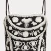 Bluză de damă neagră/albă, brodate, fără mâneci, brodate Ralph Lauren Bluză de damă neagră/albă, brodate, fără mâneci, brodate Ralph Lauren