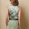 Bluză din satin spălat Ralph Lauren Gwinnett pentru femei verzi Bluză din satin spălat Ralph Lauren Gwinnett pentru femei verzi