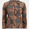 Bluze cu mânecă lungă, din bumbac elastic, în carouri Ralph Lauren, multicolore Bluze cu mânecă lungă, din bumbac elastic, în carouri Ralph Lauren, multicolore