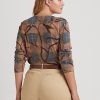 Bluze cu mânecă lungă, din bumbac elastic, în carouri Ralph Lauren, multicolore Bluze cu mânecă lungă, din bumbac elastic, în carouri Ralph Lauren, multicolore