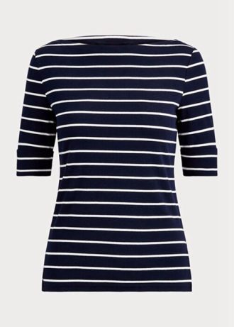 Bluze pentru femei Ralph Lauren cu dungi cu gât barca