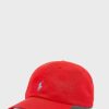 Căciuli roșii pentru bărbați Ralph Lauren Essential cu vârf curbat Căciuli roșii pentru bărbați Ralph Lauren Essential cu vârf curbat