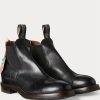 Cizme Chelsea din piele, lupată manual, pentru bărbați, Ralph Lauren Cizme Chelsea din piele, lupată manual, pentru bărbați, Ralph Lauren
