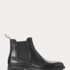 Cizme Chelsea din piele Ralph Lauren Bryson negre pentru bărbați Cizme Chelsea din piele Ralph Lauren Bryson negre pentru bărbați