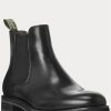 Cizme Chelsea din piele Ralph Lauren Bryson negre pentru bărbați Cizme Chelsea din piele Ralph Lauren Bryson negre pentru bărbați