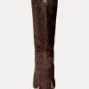 Cizme din piele intoarsa Artizan Ralph Lauren pentru dama Chocolate Cizme din piele intoarsa Artizan Ralph Lauren pentru dama Chocolate