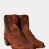 Cizme maro Ralph Lauren Chelsea Plainview din piele intoarsa de dama Cizme maro Ralph Lauren Chelsea Plainview din piele intoarsa de dama
