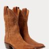 Cizme maro Ralph Lauren Plainview din piele intoarsa pentru barbati Cizme maro Ralph Lauren Plainview din piele intoarsa pentru barbati