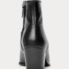 Cizme negre de piele Ralph Lauren Lucille de damă Cizme negre de piele Ralph Lauren Lucille de damă