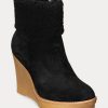 Cizme negre din piele de căprioară Ralph Lauren Steph pentru damă Cizme negre din piele de căprioară Ralph Lauren Steph pentru damă