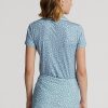 Cămașă albastră Ralph Lauren, cu croială, din jerseu floral Cămașă albastră Ralph Lauren, cu croială, din jerseu floral