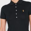 Cămașă polo neagră pentru femei Ralph Lauren Cămașă polo neagră pentru femei Ralph Lauren