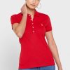 Cămașă polo roșie pentru femei Ralph Lauren Cămașă polo roșie pentru femei Ralph Lauren