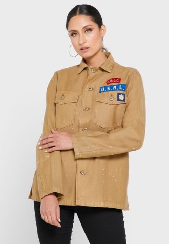 Cămași cu nasturi Ralph Lauren pentru femei kaki