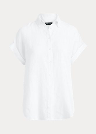 Cămăși cu mânecă Dolman din in Ralph Lauren pentru femei albe