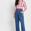 Cămăși cu nasturi cu carouri Ralph Lauren de damă roz