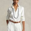 Cămăși de damă crem Ralph Lauren Mulberry Silk Shir