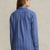 Cămăși de in cu dungi Ralph Lauren pentru damă albastră