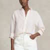 Cămăși de in cu dungi Ralph Lauren pentru damă roz
