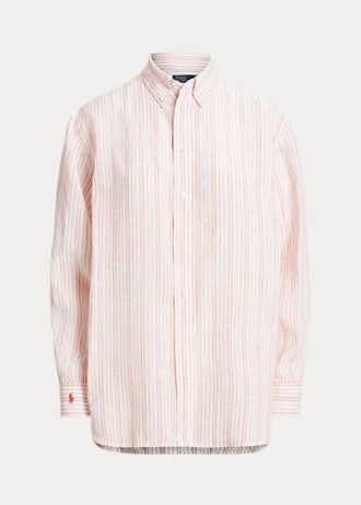 Cămăși de in cu dungi Ralph Lauren pentru damă roz
