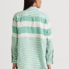 Cămăși de in oversize cu dungi Ralph Lauren pentru femei verzi Cămăși de in oversize cu dungi Ralph Lauren pentru femei verzi