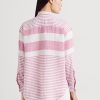 Cămăși de in supradimensionate cu dungi Ralph Lauren pentru femei roz Cămăși de in supradimensionate cu dungi Ralph Lauren pentru femei roz