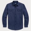 Cămăși de lucru pentru bărbați, Ralph Lauren, de culoare clasică, chino Cămăși de lucru pentru bărbați, Ralph Lauren, de culoare clasică, chino