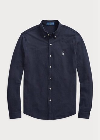 Cămăși din plasă cu greutate penă Ralph Lauren pentru bărbați bleumarin Cămăși din plasă cu greutate penă Ralph Lauren pentru bărbați bleumarin