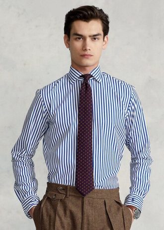 Cămăși formale din popelin cu dungi pentru bărbați, Ralph Lauren Regent, personalizate Cămăși formale din popelin cu dungi pentru bărbați, Ralph Lauren Regent, personalizate