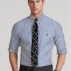 Cămăși formale din popelin în dungi pentru bărbați, Ralph Lauren, de culoare subțire Cămăși formale din popelin în dungi pentru bărbați, Ralph Lauren, de culoare subțire
