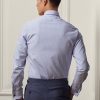 Cămăși formale din popeline cu benzi bengale Ralph Lauren, albastre, pentru bărbați Cămăși formale din popeline cu benzi bengale Ralph Lauren, albastre, pentru bărbați