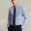 Cămăși formale din poplin stretch cu dungi Ralph Lauren, albastre, pentru bărbați