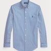 Cămăși formale din poplin stretch cu dungi Ralph Lauren, albastre, pentru bărbați