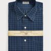 Cămăși formale Dobby în carouri pentru bărbați, Ralph Lauren, slim fit Cămăși formale Dobby în carouri pentru bărbați, Ralph Lauren, slim fit