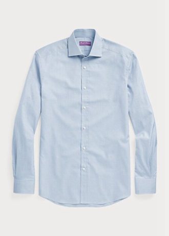 Cămăși formale Ralph Lauren Gingham albastre pentru bărbați