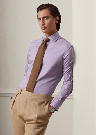 Cămăși formale Ralph Lauren Gingham pentru bărbați violet