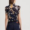 Cămăși fără mâneci Ralph Lauren Floral Georgette de damă multicolore