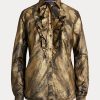 Cămăși metalice cu volante, Ralph Lauren Keara de damă Cămăși metalice cu volante, Ralph Lauren Keara de damă