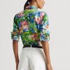 Cămăși multicolore pentru femei Ralph Lauren, cu flori de in