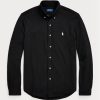 Cămăși negre Ralph Lauren pentru bărbați din plasă cu greutate pana Cămăși negre Ralph Lauren pentru bărbați din plasă cu greutate pana