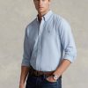 Cămăși Oxford pentru bărbați albastru Ralph Lauren slim fit Cămăși Oxford pentru bărbați albastru Ralph Lauren slim fit
