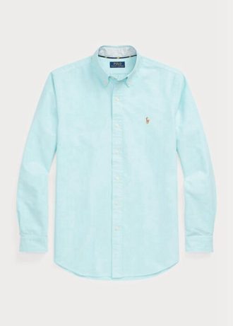 Cămăși Oxford pentru bărbați albastru Ralph Lauren slim fit