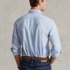 Cămăși Oxford pentru bărbați albastru Ralph Lauren slim fit Cămăși Oxford pentru bărbați albastru Ralph Lauren slim fit