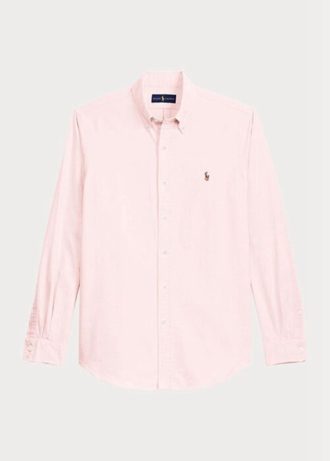 Cămăși Oxford pentru bărbați de culoare roză Ralph Lauren slim fit Cămăși Oxford pentru bărbați de culoare roză Ralph Lauren slim fit