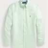 Cămăși Oxford pentru bărbați verzi Ralph Lauren slim fit Cămăși Oxford pentru bărbați verzi Ralph Lauren slim fit