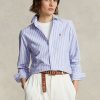 Cămăși Oxford pentru femei Ralph Lauren Classic Fit, albastre Cămăși Oxford pentru femei Ralph Lauren Classic Fit, albastre