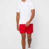 Cămăși polo alb pentru bărbați Ralph Lauren Basic Mesh Cămăși polo alb pentru bărbați Ralph Lauren Basic Mesh