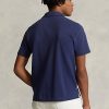 Cămăși polo cu buzunare din plasă pentru bărbați, Ralph Lauren, de culoare bleumarin