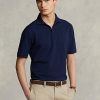 Cămăși polo cu fermoar din plasă elastică Ralph Lauren pentru bărbați bleumarin Cămăși polo cu fermoar din plasă elastică Ralph Lauren pentru bărbați bleumarin